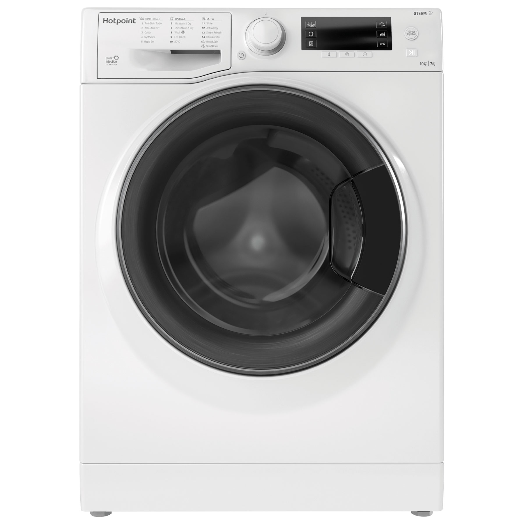 Photos - Washing Machine Hotpoint-Ariston Hotpoint RD1076JDN Ultima S Line Washer Dryer White 1600rpm 10kg 7kg E 