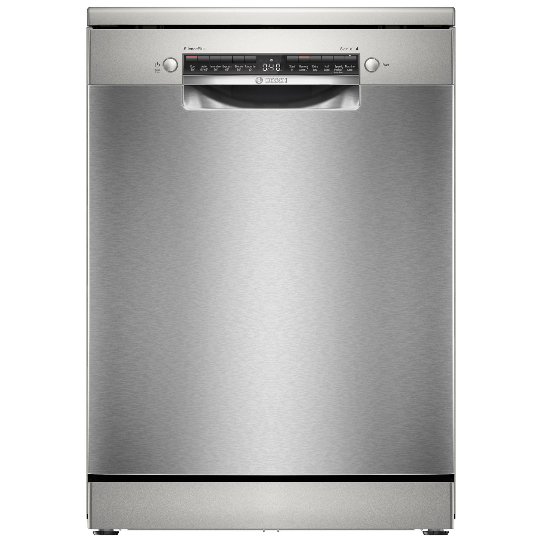 Photos - Dishwasher Bosch SMS4EKI06G Series 4 60cm  in Brushed Steel 13 Place Se 