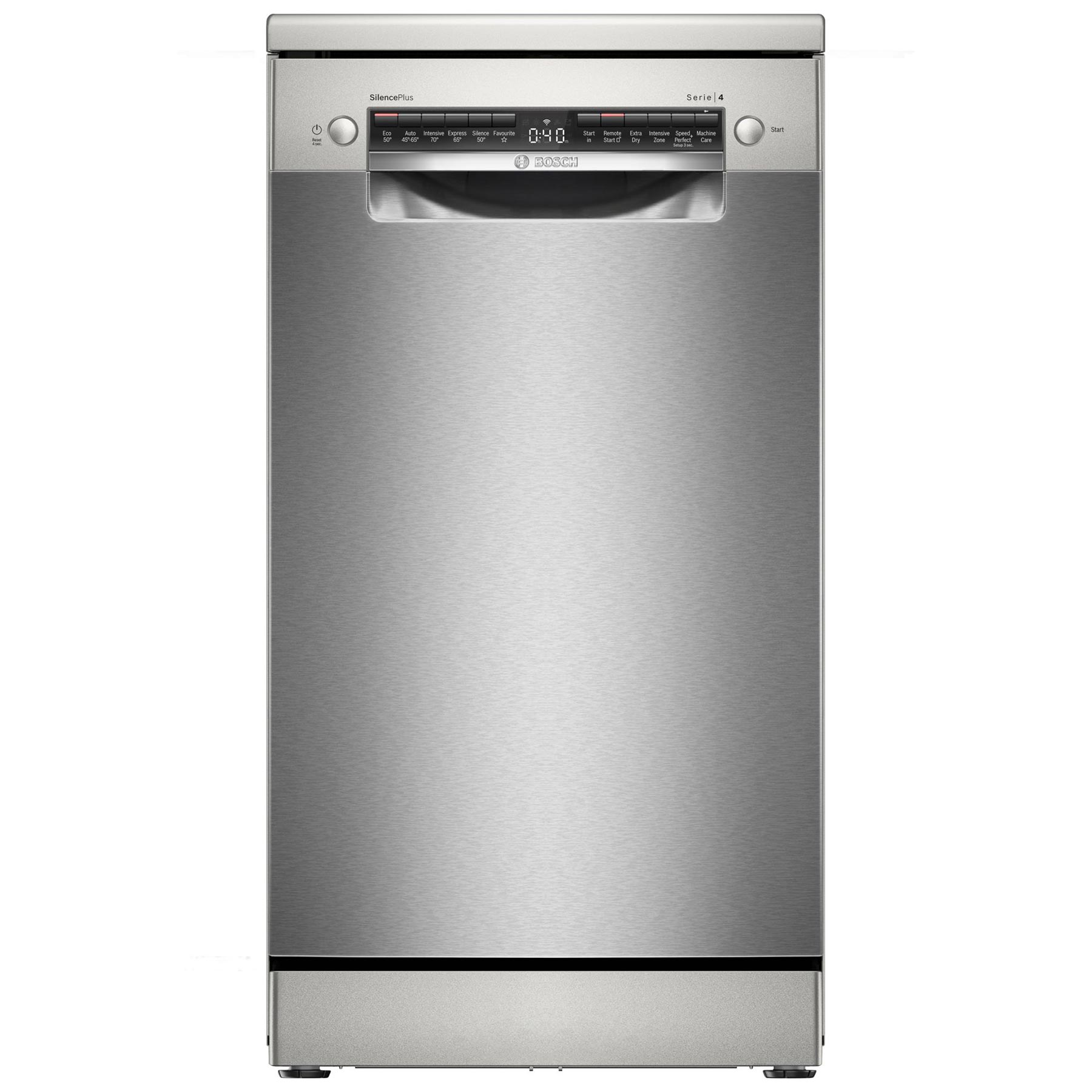 Bosch SPS4HMI49G Series 4 45cm Slimline Dishwasher Silver Inox 10 Plac