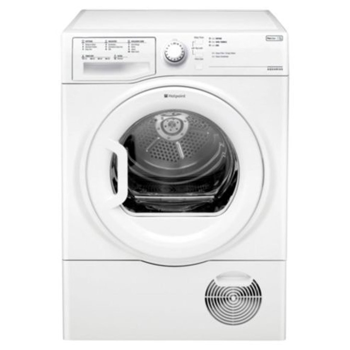 Hotpoint TCFS83BGP 8kg AQUARIUS Condenser Tumble Dryer in White, Sensor