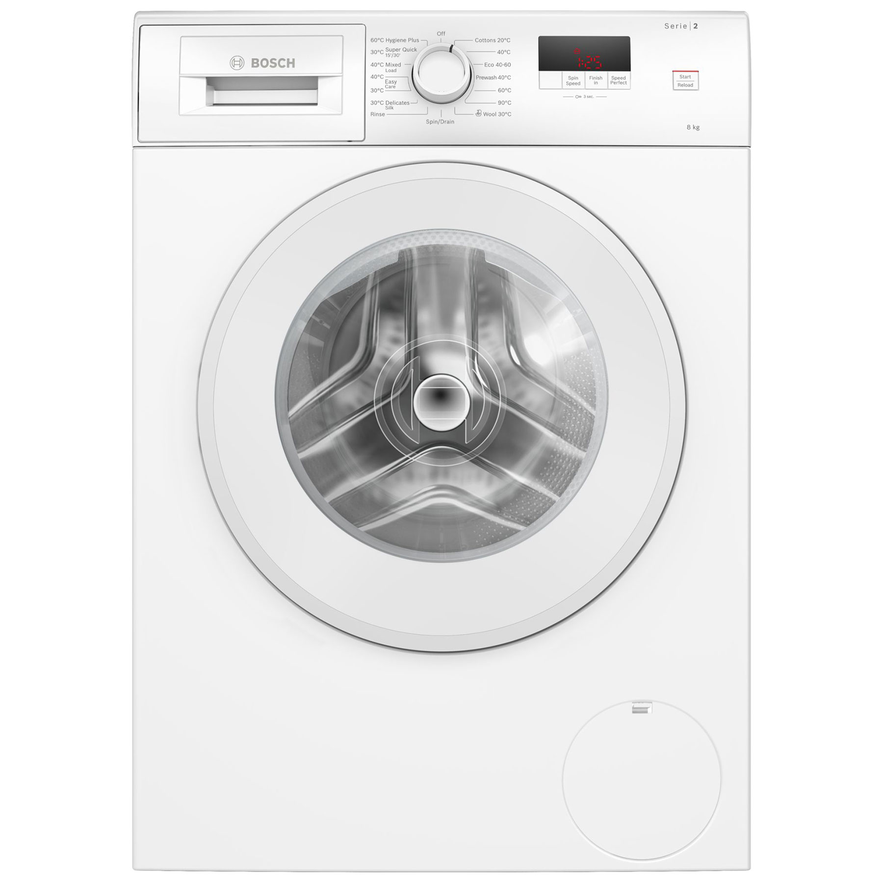 Bosch WGE03408GB Series 2 8kg 1400 Spin Washing Machine in White A Rat